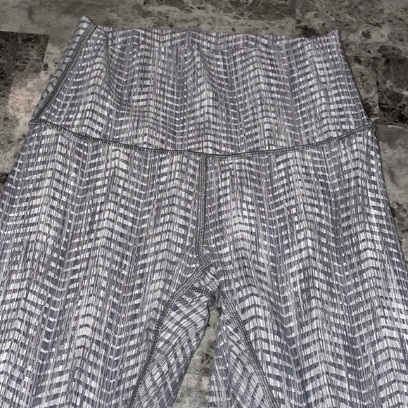 Lululemon Luon Wunder Under Hi-Rise 7/8 25" Arrow Jacquard Battleship Leggings 4 - Picture 4 of 11